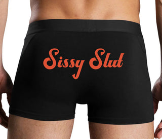 Sissy Slut - Black Boxer Brief