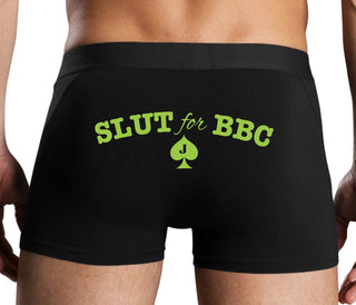 Slut For Big Black Cock - Jack Of Spades - Black Boxer Brief