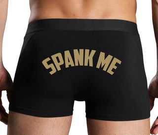 Spank Me - Bold Design - Black Boxer Brief