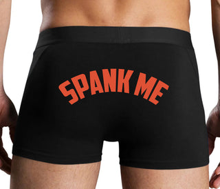 Spank Me - Bold Design - Black Boxer Brief