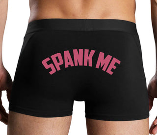 Spank Me - Bold Design - Black Boxer Brief