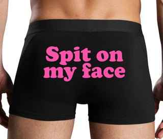 Spit On My Face - Black Boxer Brief