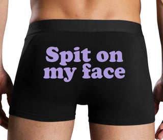 Spit On My Face - Black Boxer Brief