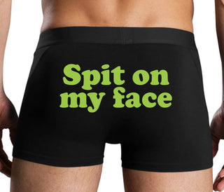 Spit On My Face - Black Boxer Brief
