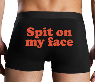 Spit On My Face - Black Boxer Brief