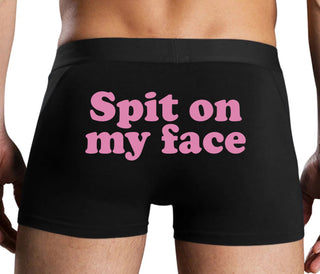 Spit On My Face - Black Boxer Brief