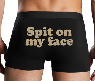 Spit On My Face - Black Boxer Brief