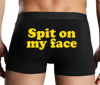Spit On My Face - Black Boxer Brief