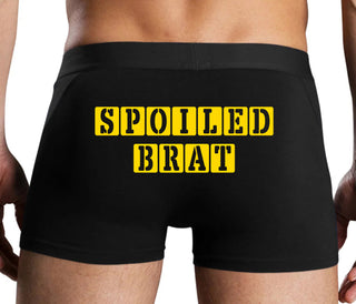 Spoiled Brat - Block Design - Black Boxer Brief