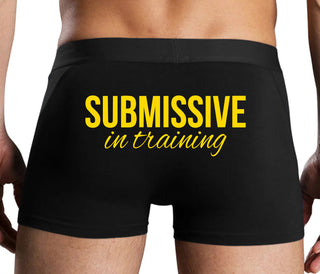 Submissive In Training - Black Boxer Brief