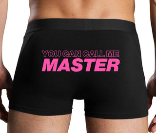 You Can Call Me Master - Black Boxer Brief