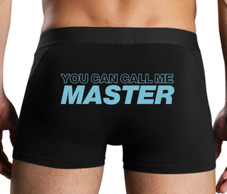 You Can Call Me Master - Black Boxer Brief