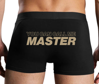You Can Call Me Master - Black Boxer Brief