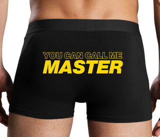 You Can Call Me Master - Black Boxer Brief