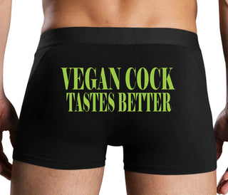Vegan Cock Tastes Better - Black Boxer Brief
