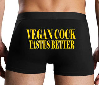 Vegan Cock Tastes Better - Black Boxer Brief