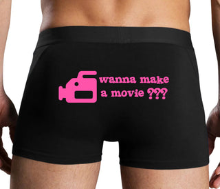 Wanna Make A Movie - Black Boxer Brief