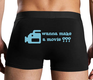 Wanna Make A Movie - Black Boxer Brief