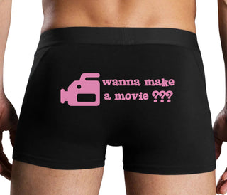 Wanna Make A Movie - Black Boxer Brief