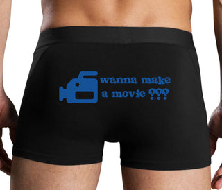 Wanna Make A Movie - Black Boxer Brief