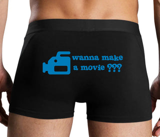 Wanna Make A Movie - Black Boxer Brief