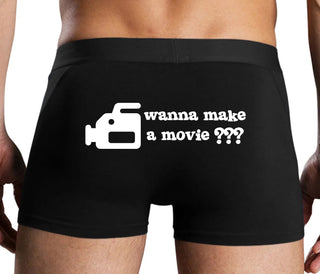 Wanna Make A Movie - Black Boxer Brief