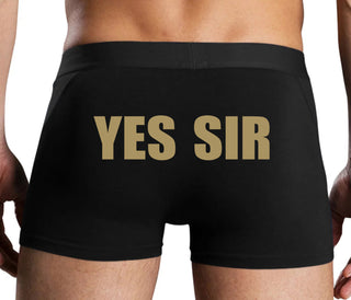 Yes Sir - Black Boxer Brief