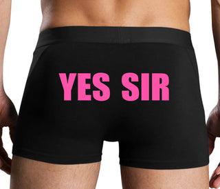 Yes Sir - Black Boxer Brief