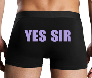 Yes Sir - Black Boxer Brief