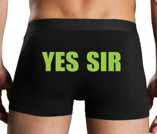 Yes Sir - Black Boxer Brief