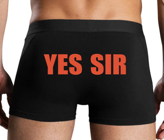 Yes Sir - Black Boxer Brief