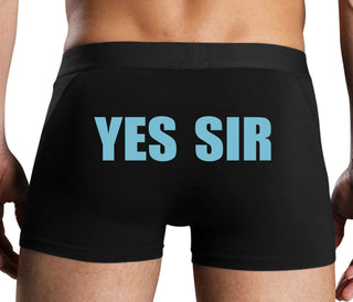Yes Sir - Black Boxer Brief