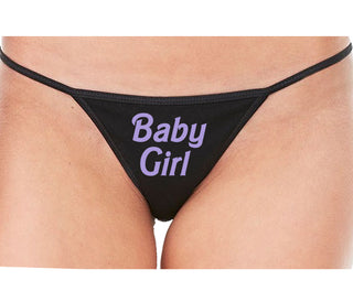 Baby Girl - Black String Thong