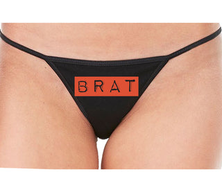 Brat - Black String Thong
