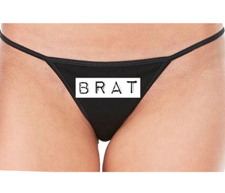 Brat - Black String Thong