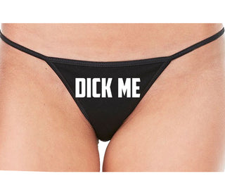 Dick Me - Black String Thong