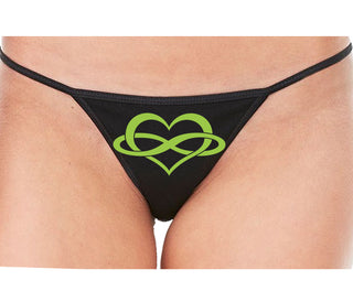 Polyamory Logo - Black String Thong