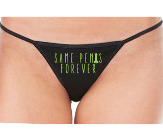 Same Penis Forever - Black String Thong