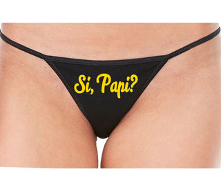 Si Pappi - Yes Daddy - Black String Thong