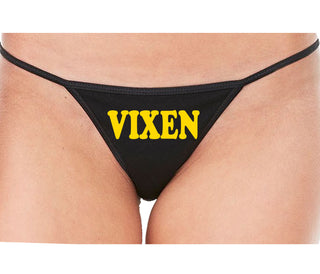 Vixen - Black String Thong