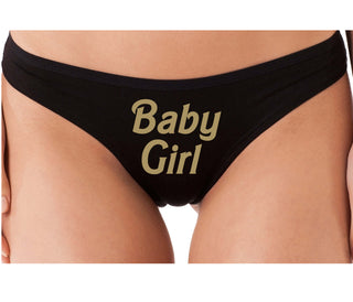 Baby Girl - Black Thong