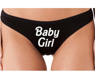 Baby Girl - Black Thong
