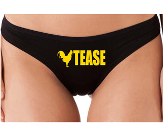 Cock Tease - Rooster - Black Thong
