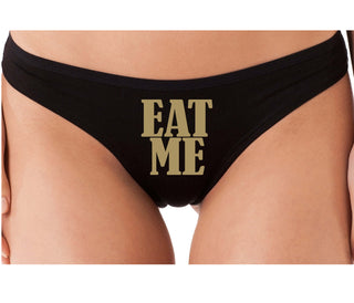 Eat Me - Black Thong