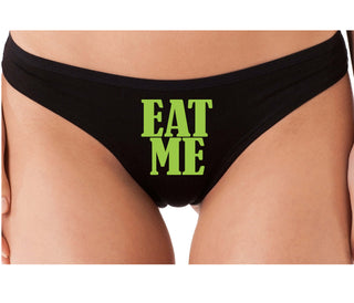 Eat Me - Black Thong