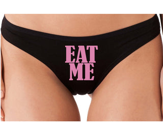 Eat Me - Black Thong