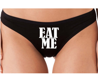 Eat Me - Black Thong