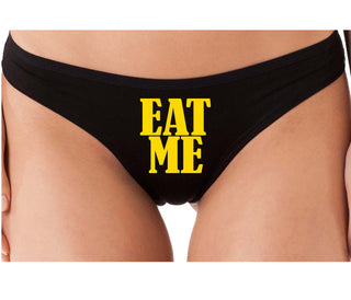 Eat Me - Black Thong