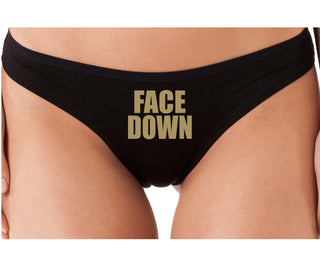 Face Down - Black Thong