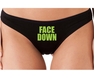 Face Down - Black Thong